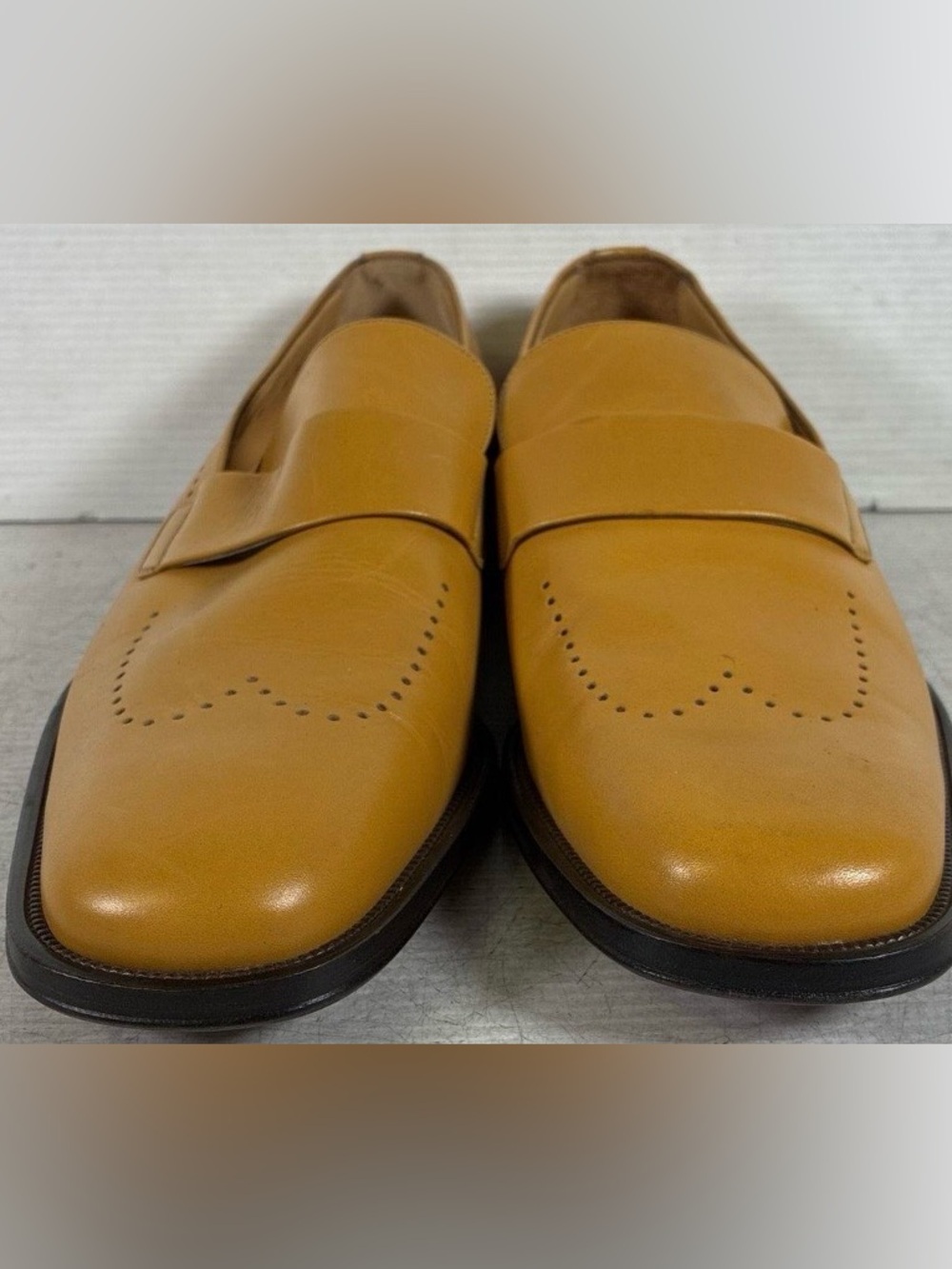 NWT BALLY MEN'S Vintage TORIEL
Leather Blind Brogue Desiger Loafers (ITALY) 8 US